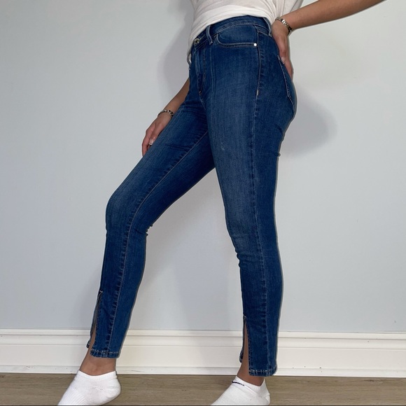 GUESS HIGH RISE CROP DENIM - Picture 5 of 7